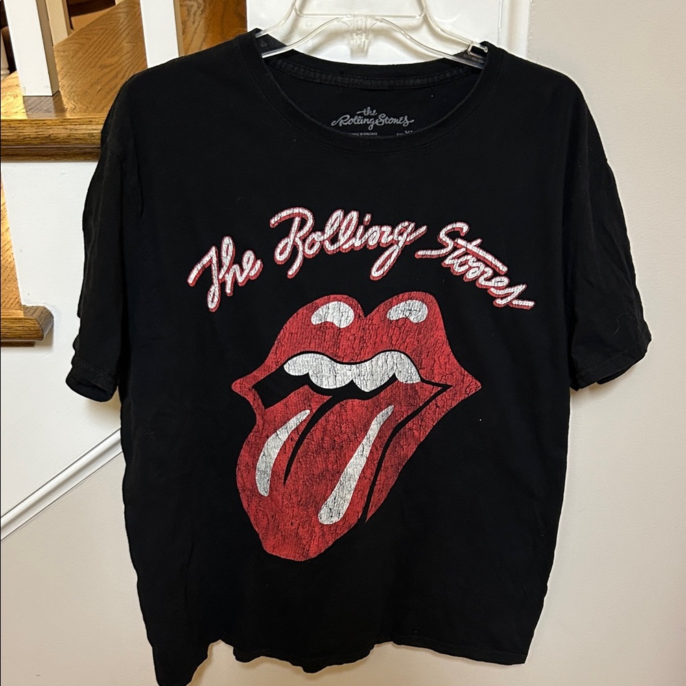 The Rolling Stones Black Cotton Tee